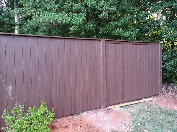 Chestnut Brown Vinyl Fence Special - The American Fence Company