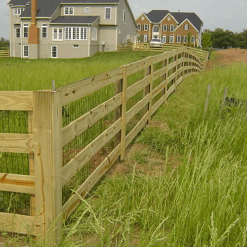 Rural Wood Fence